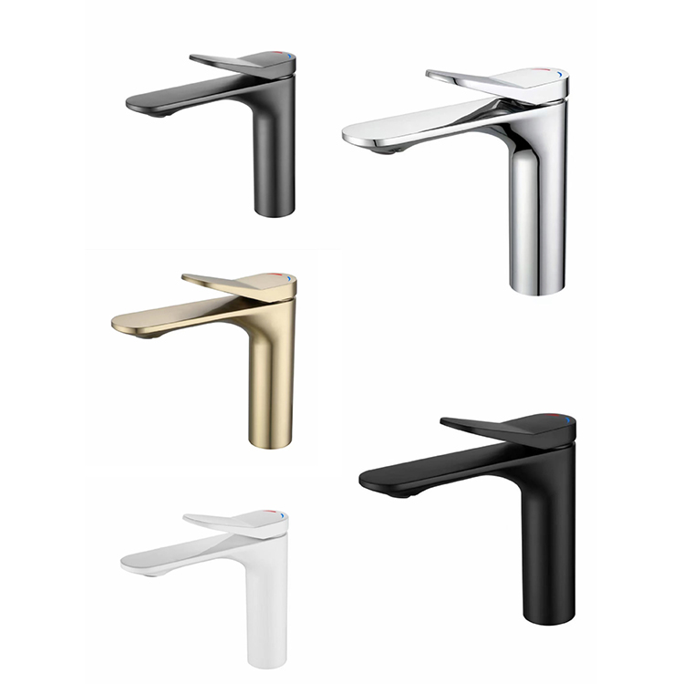 HB6004 NEW DESIGN High Quality Space brass Anodized surface single handle basin faucet
