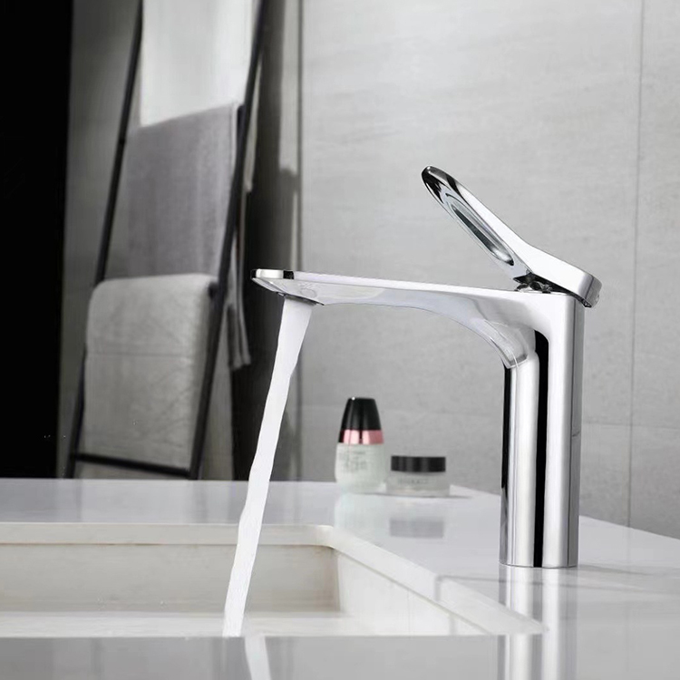 HB6004 NEW DESIGN High Quality Space brass Anodized surface single handle basin faucet