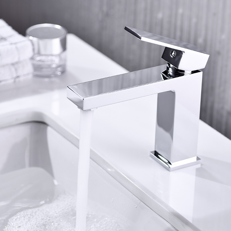 HB6006 NEW DESIGN High Quality Space Brass Anodized Surface Single Handle Basin Faucet
