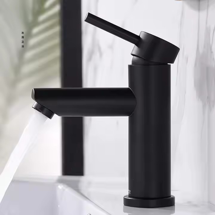 HB6008 Single Handle Bathroom Faucet Single Hole Stainless Steel