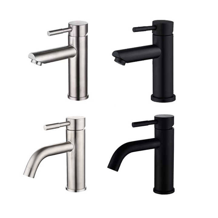 HB6008 Single Handle Bathroom Faucet Single Hole Stainless Steel