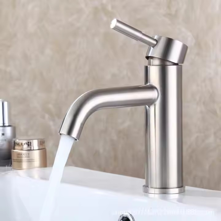 HB6008 Single Handle Bathroom Faucet Single Hole Stainless Steel