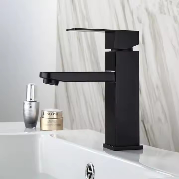 HB6009 Square Design Hot and Cold Water Taps Wash Basin Faucet