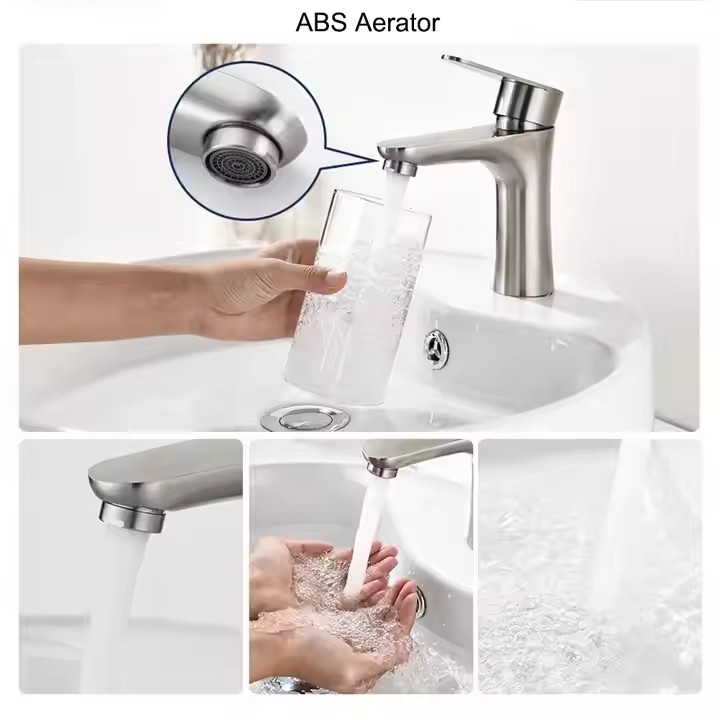 HB6023 Stainless Steel 304 Hot and Cold  Basin Faucet