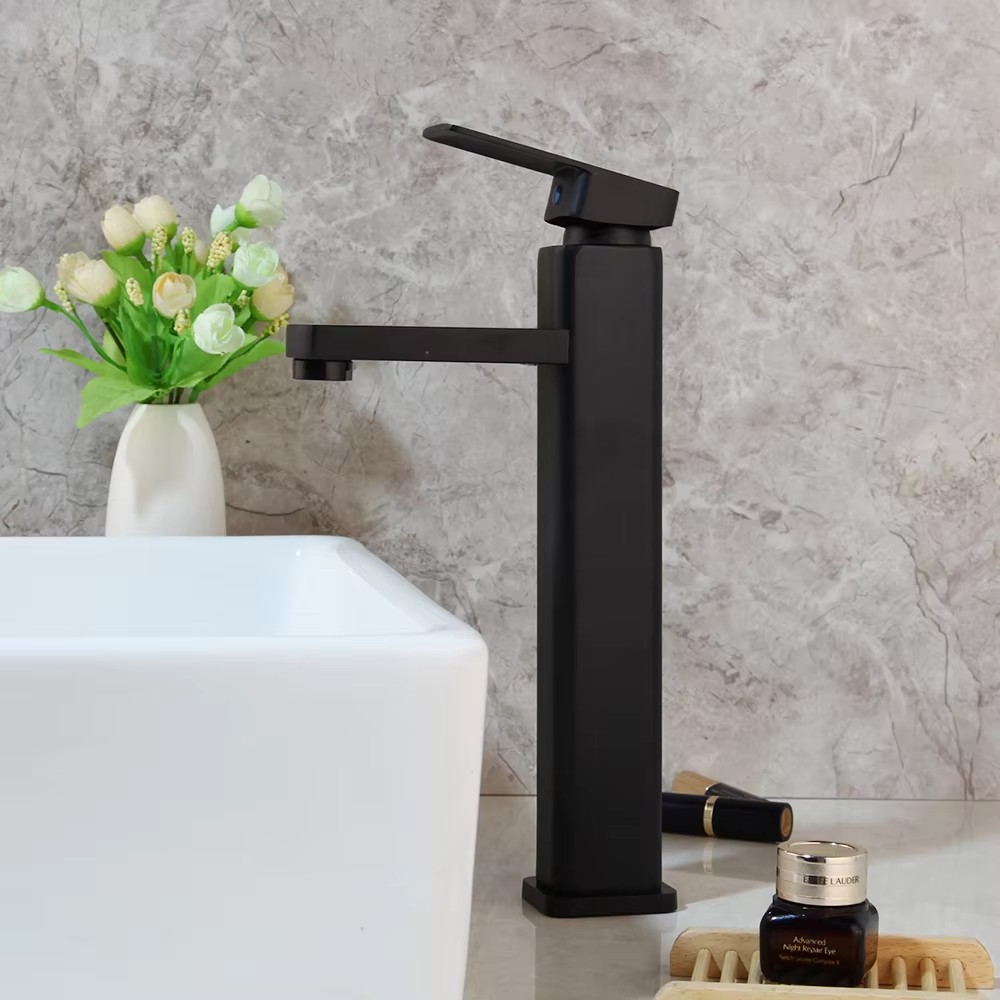 HB6010 Square Basin Hot and Cold Faucet Zinc