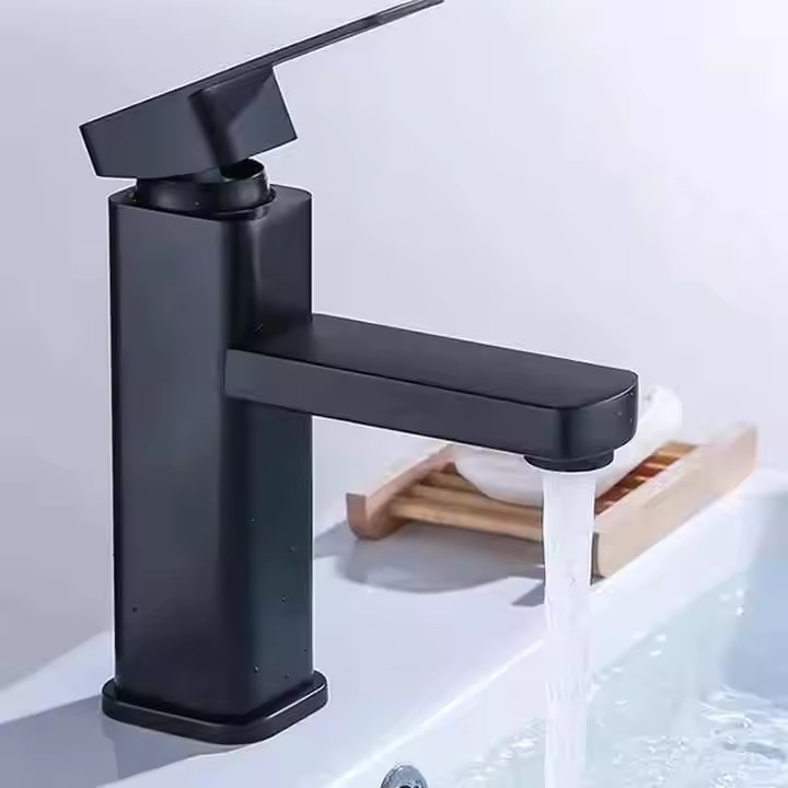 HB6010 Square Basin Hot and Cold Faucet Zinc