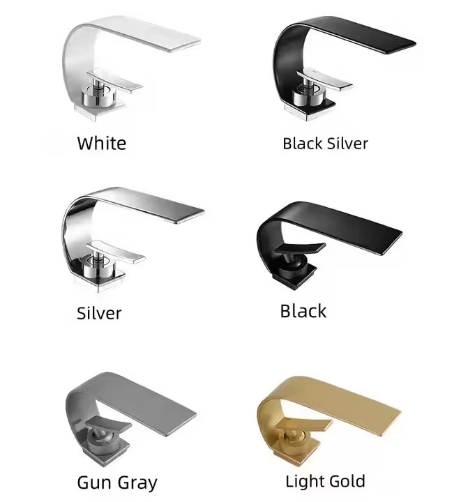 HB6031 Basin Faucet All Copper Bathroom Cabinet Waterfall Outlet Hot and Cold Faucet