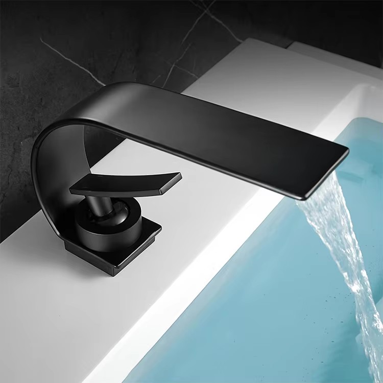 HB6031 Basin Faucet All Copper Bathroom Cabinet Waterfall Outlet Hot and Cold Faucet