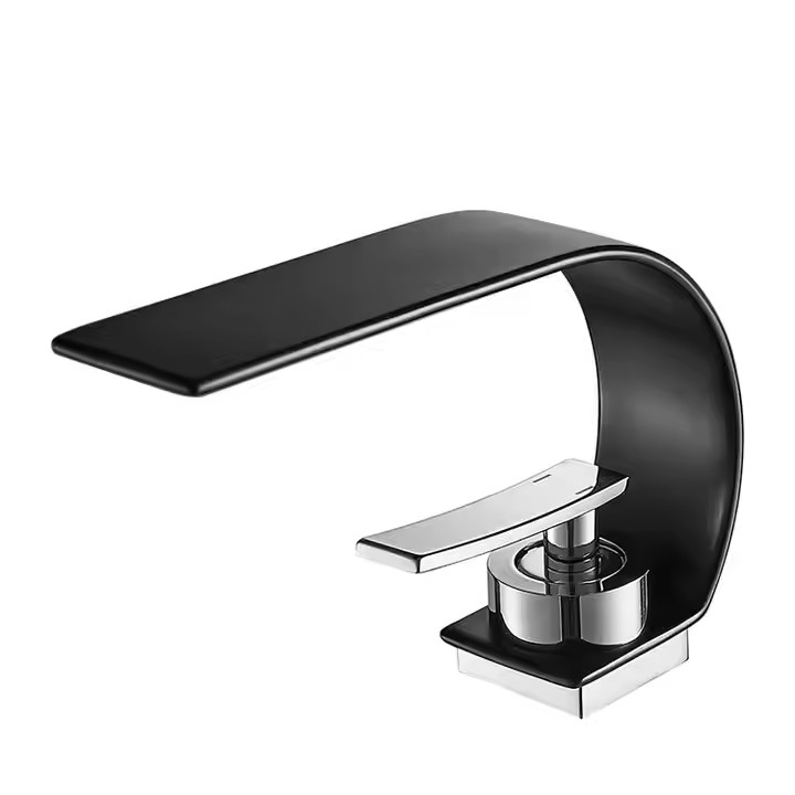 HB6031 Basin Faucet All Copper Bathroom Cabinet Waterfall Outlet Hot and Cold Faucet