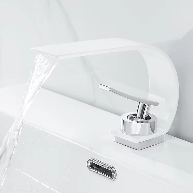 HB6031 Basin Faucet All Copper Bathroom Cabinet Waterfall Outlet Hot and Cold Faucet