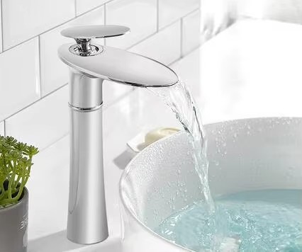 HB6032 Basin Faucet All Copper Bathroom Cabinet Waterfall Outlet Hot and Cold Faucet