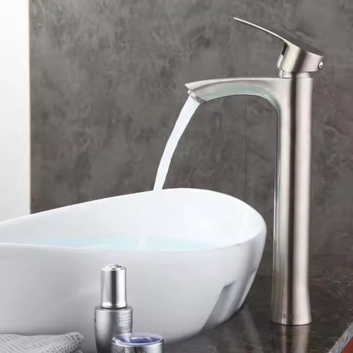  HB6037 Luxurious Bathroom Products Stainless Steel Sanitary Ware Wash Basin Faucet