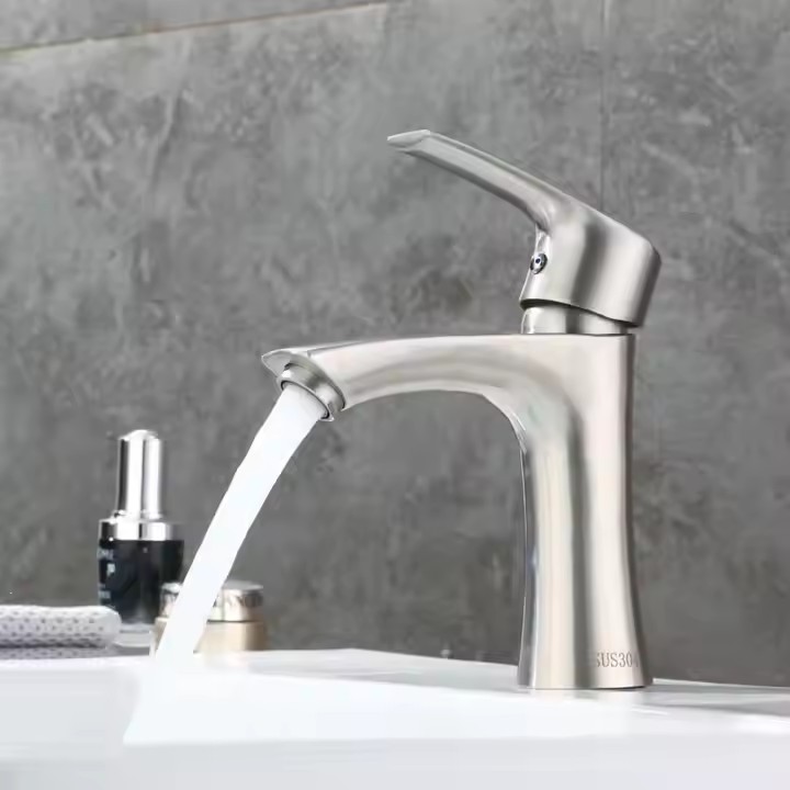  HB6037 Luxurious Bathroom Products Stainless Steel Sanitary Ware Wash Basin Faucet