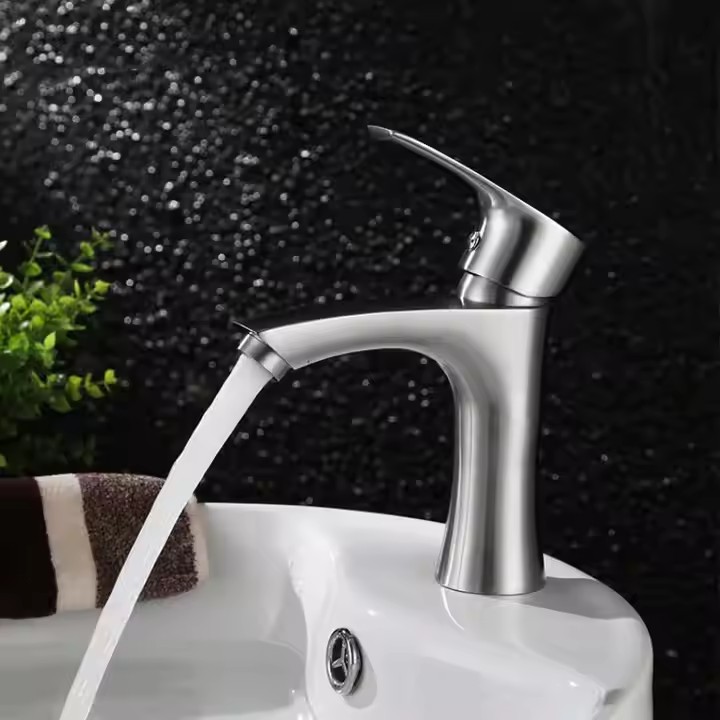  HB6037 Luxurious Bathroom Products Stainless Steel Sanitary Ware Wash Basin Faucet
