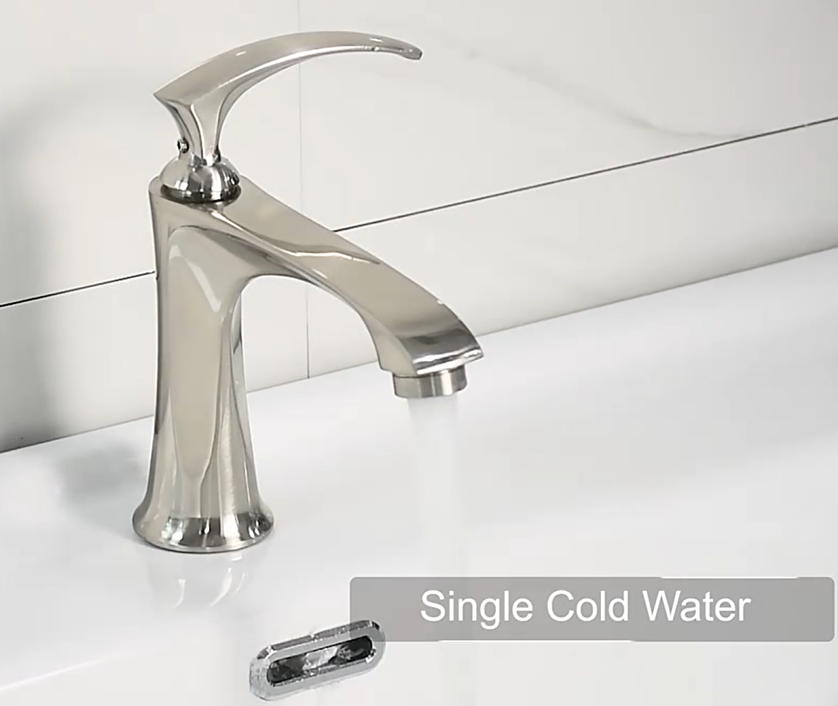  HB6038 New Design Single Cold Water Zinc Body Single Handle Basin Faucet	