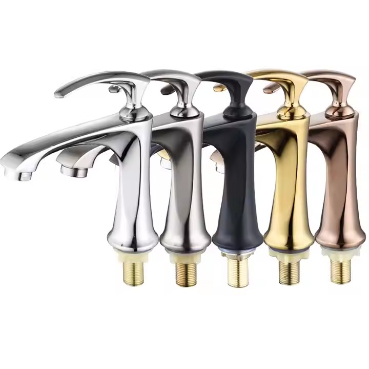  HB6038 New Design Single Cold Water Zinc Body Single Handle Basin Faucet	