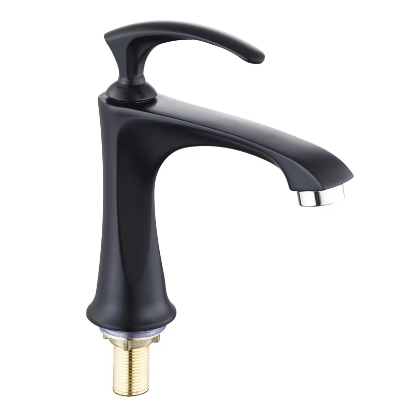  HB6038 New Design Single Cold Water Zinc Body Single Handle Basin Faucet	