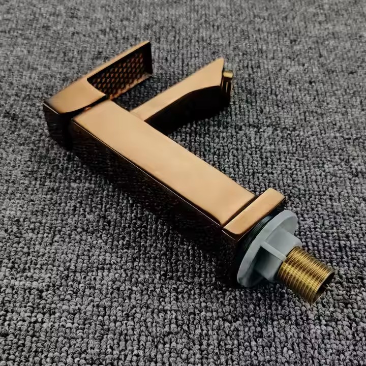 HB6007 Single Cold Water Wash Hand Zinc Body Square Single Handle Basin Faucet