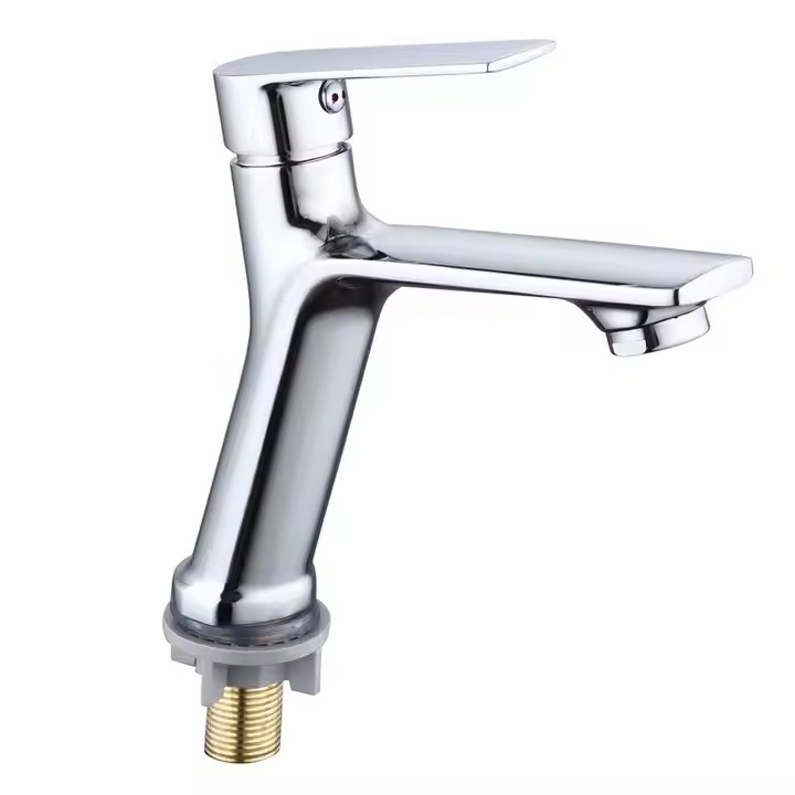  HB6045 New Design Single Cold Water Zinc Body Single Handle Basin Faucet	