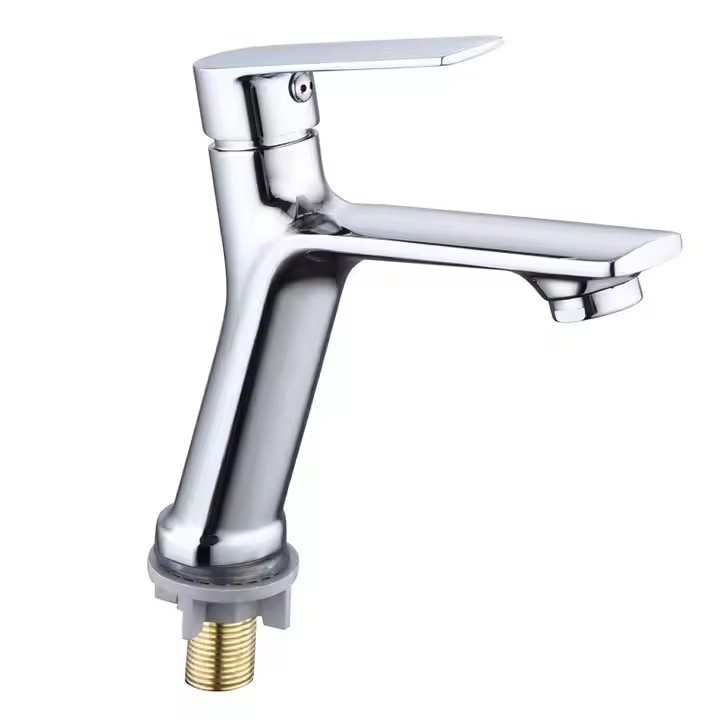  HB6045 New Design Single Cold Water Zinc Body Single Handle Basin Faucet	