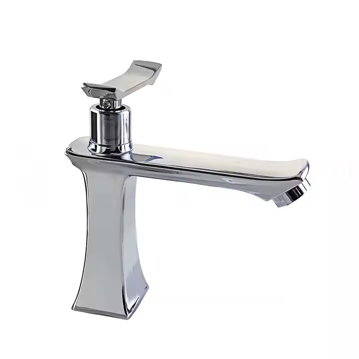  HB8046 New Design Single Cold Water Zinc Body Single Handle Basin Faucet	