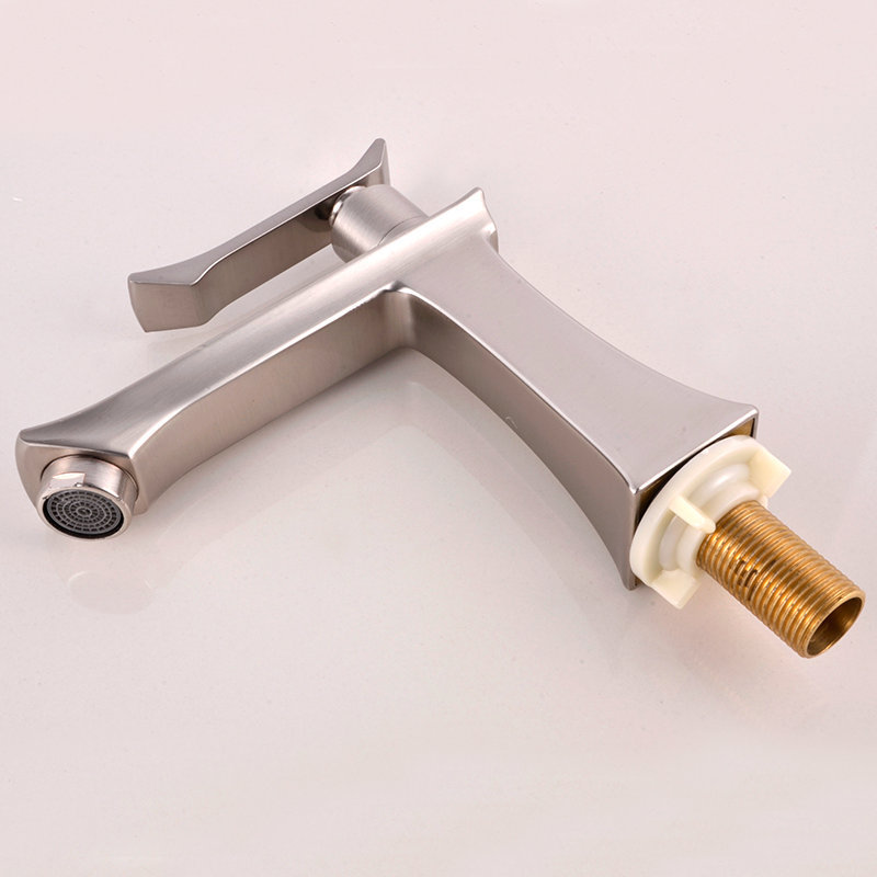  HB8046 New Design Single Cold Water Zinc Body Single Handle Basin Faucet	