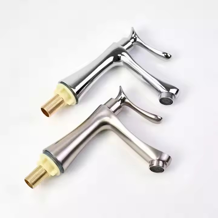  HB6047 New Design Single Cold Water Zinc Body Single Handle Basin Faucet	