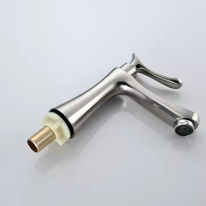  HB6047 New Design Single Cold Water Zinc Body Single Handle Basin Faucet	