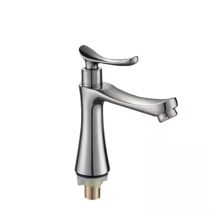  HB6047 New Design Single Cold Water Zinc Body Single Handle Basin Faucet	