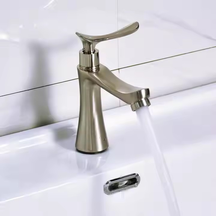  HB6047 New Design Single Cold Water Zinc Body Single Handle Basin Faucet	