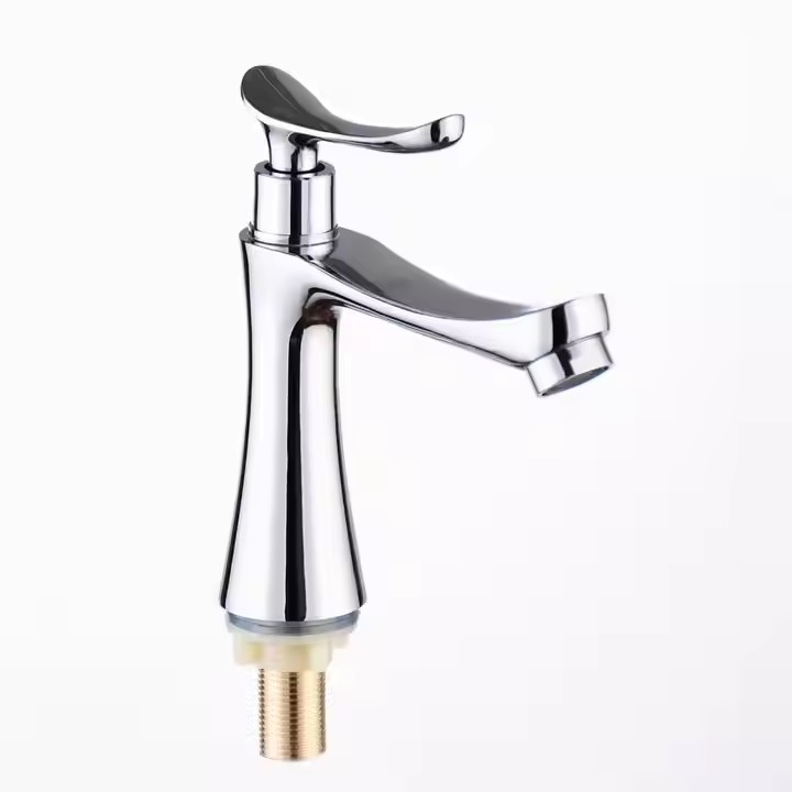  HB6047 New Design Single Cold Water Zinc Body Single Handle Basin Faucet	