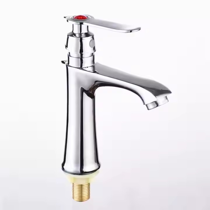 HB6043 New Design Single Cold Water Zinc-alloy Body Single Handle Basin Faucet	