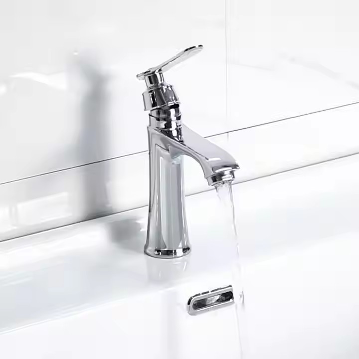  HB6043 New Design Single Cold Water Zinc-alloy Body Single Handle Basin Faucet	
