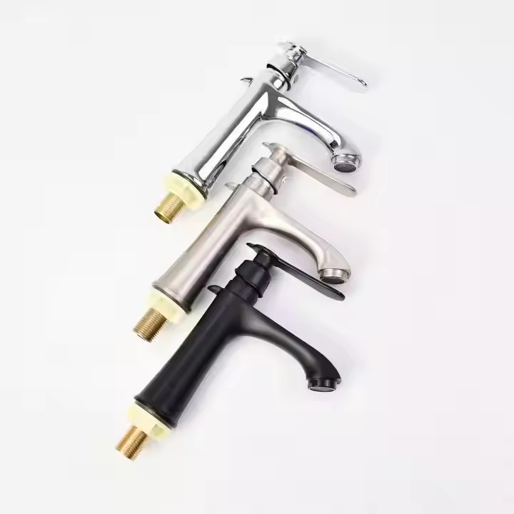  HB6043 New Design Single Cold Water Zinc-alloy Body Single Handle Basin Faucet	