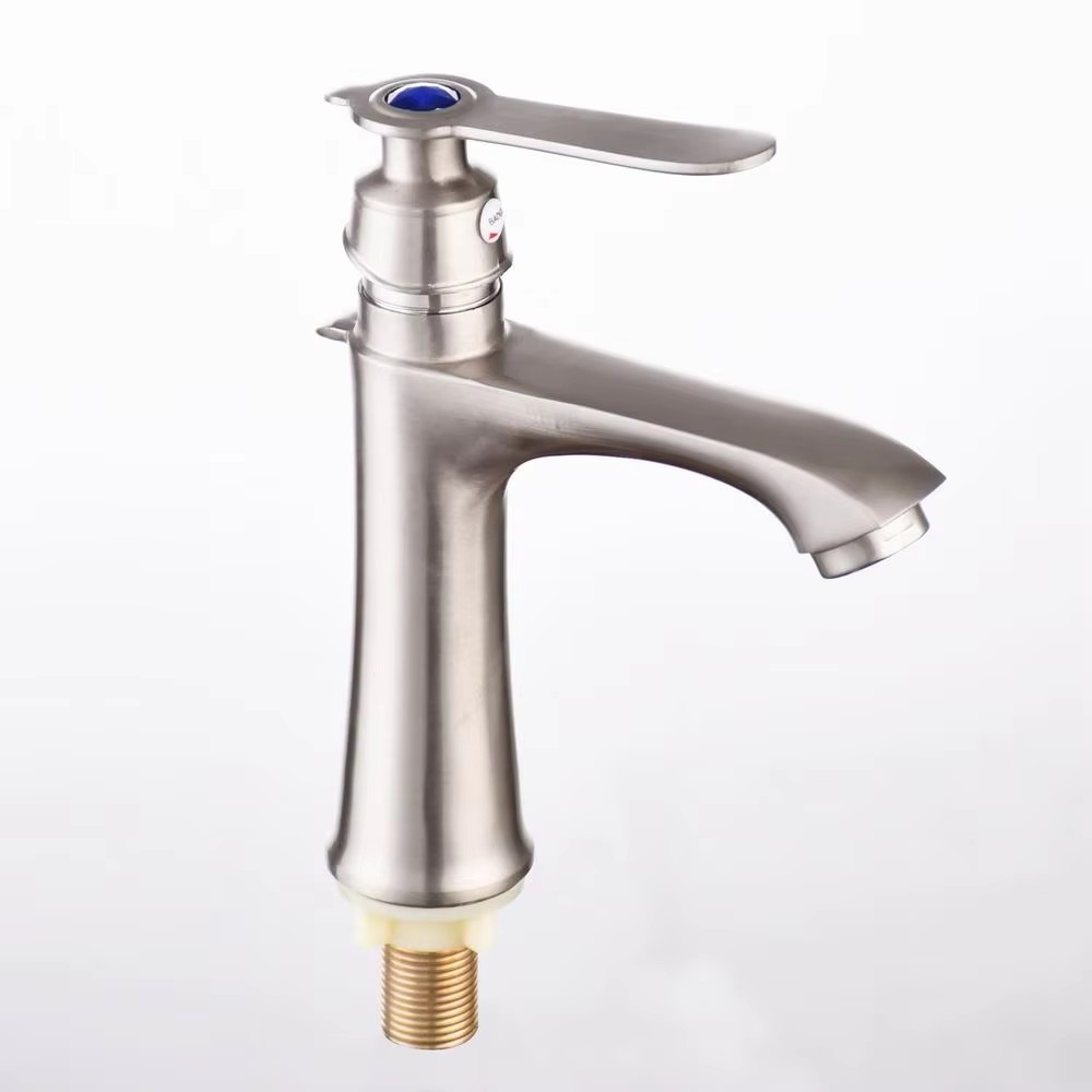  HB6043 New Design Single Cold Water Zinc-alloy Body Single Handle Basin Faucet	