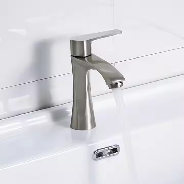  HB6048 New Design Single Cold Water Zinc Body Single Handle Basin Faucet	