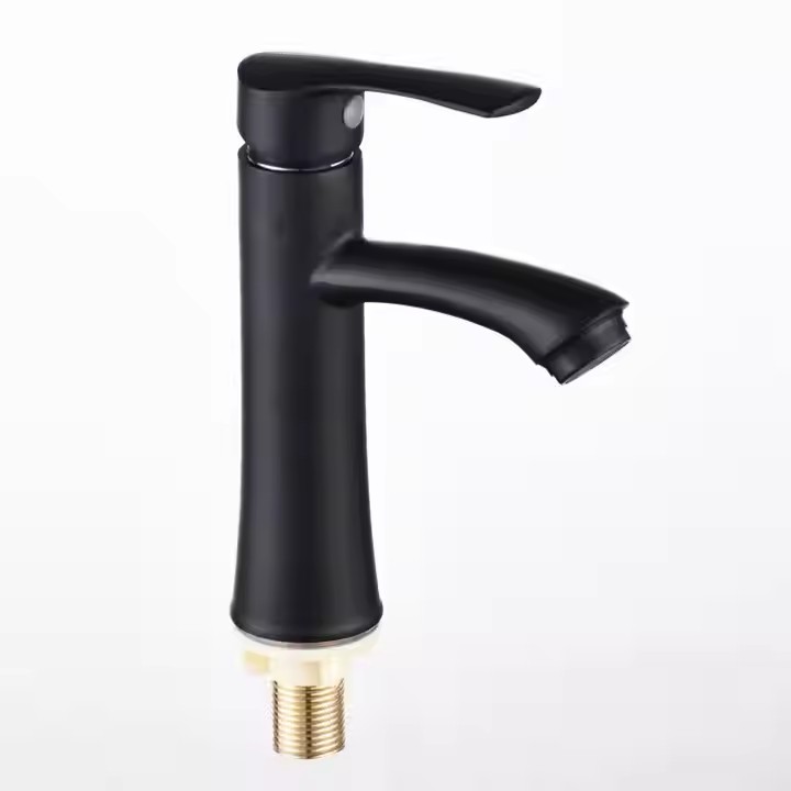  HB6049 New Design Single Cold Water Zinc Body Single Handle Basin Faucet	