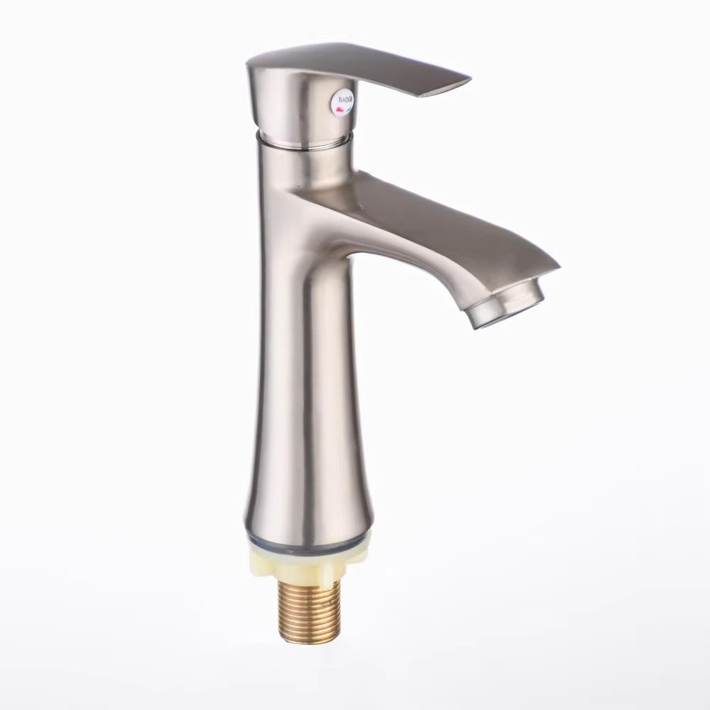  HB6049 New Design Single Cold Water Zinc Body Single Handle Basin Faucet	