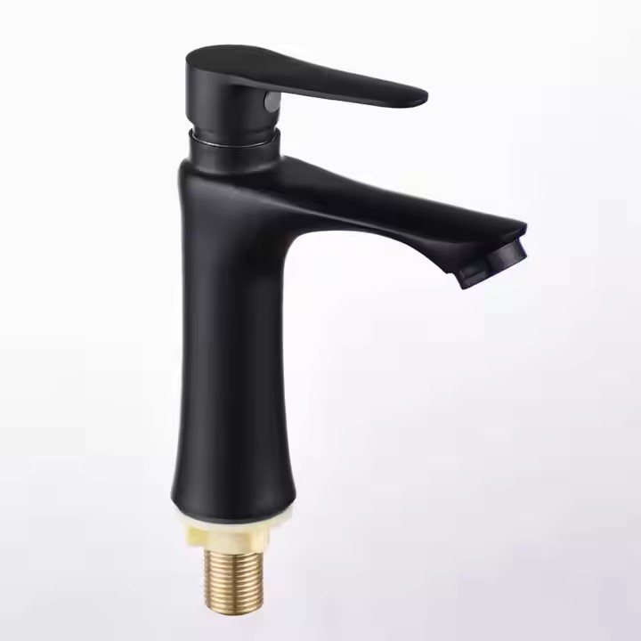  HB6050 New Design Single Cold Water Zinc Body Single Handle Basin Faucet	