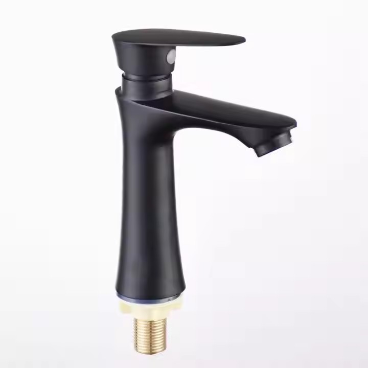  HB6051 New Design Single Cold Water Zinc Body Single Handle Basin Faucet	