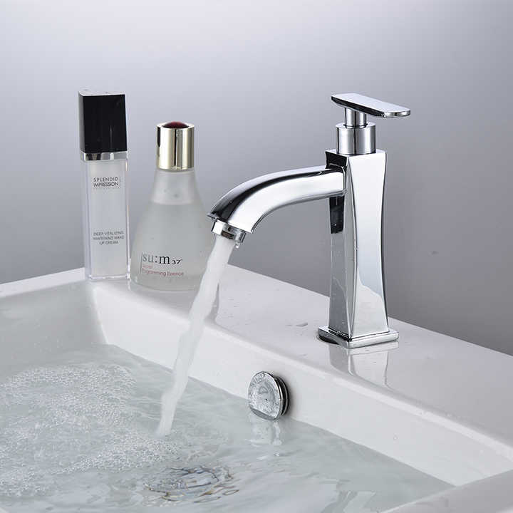  HB6053 New Design Single Cold Water Zinc Body Single Handle Basin Faucet	