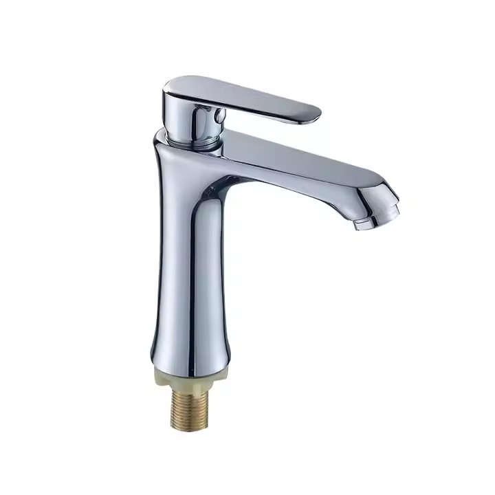  HB6054 New Design Single Cold Water Zinc Body Single Handle Basin Faucet	