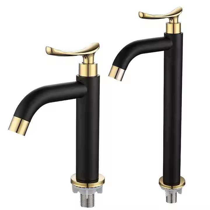  HB6059 Luxurious Stainless Steel Water Tap Long And Short Faucet	