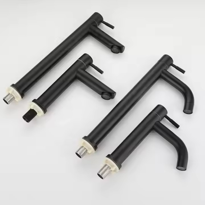  HB6058 Luxurious Stainless Steel Water Tap Long And Short Faucet