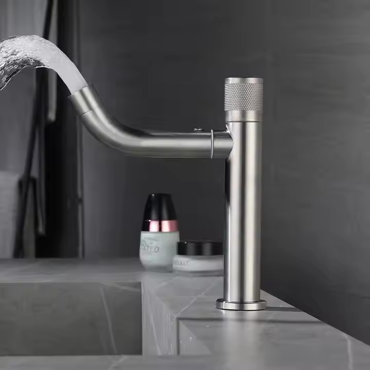  HB6060  Luxurious Stainless Steel Water Tap Long And Short Faucet	
