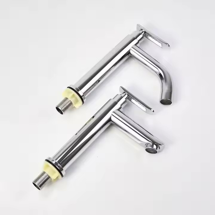 HB6044 Single Cold Taps 304 Stainless Steel Brushed Long And Short