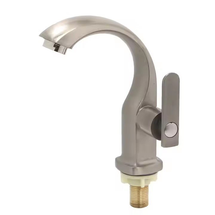  HB6066 New Design Single Cold Water Zinc Body Single Handle Basin Faucet	