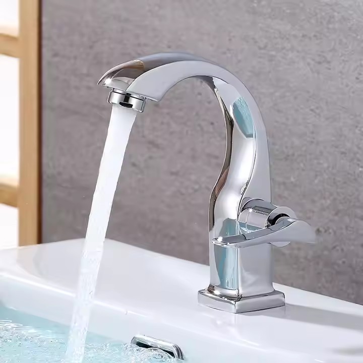  HB6066 New Design Single Cold Water Zinc Body Single Handle Basin Faucet	