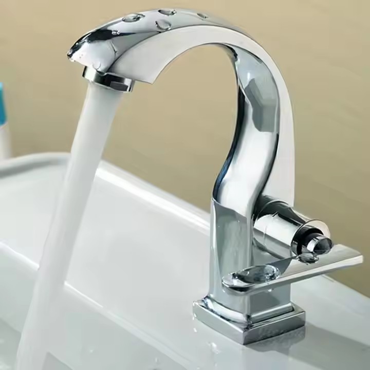  HB6066 New Design Single Cold Water Zinc Body Single Handle Basin Faucet	