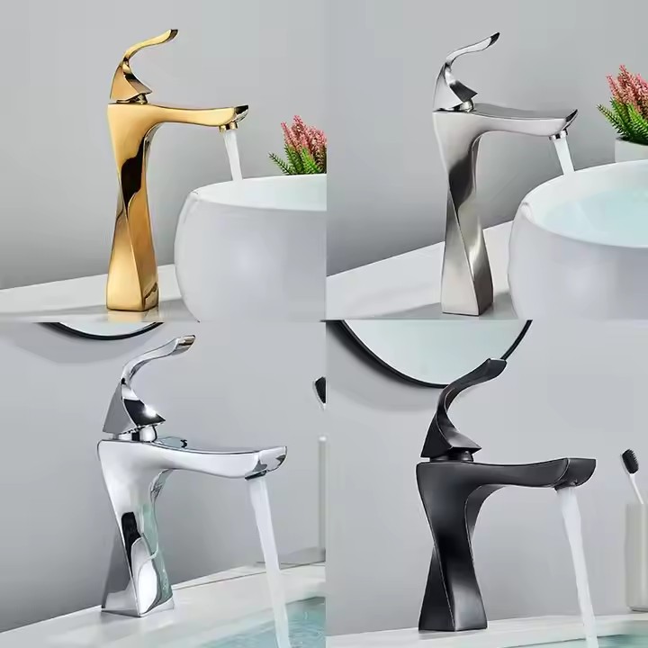  HB6069 NEW DESIGN High Quality Zinc Alloy Hot and Cold Faucets	Long And Short